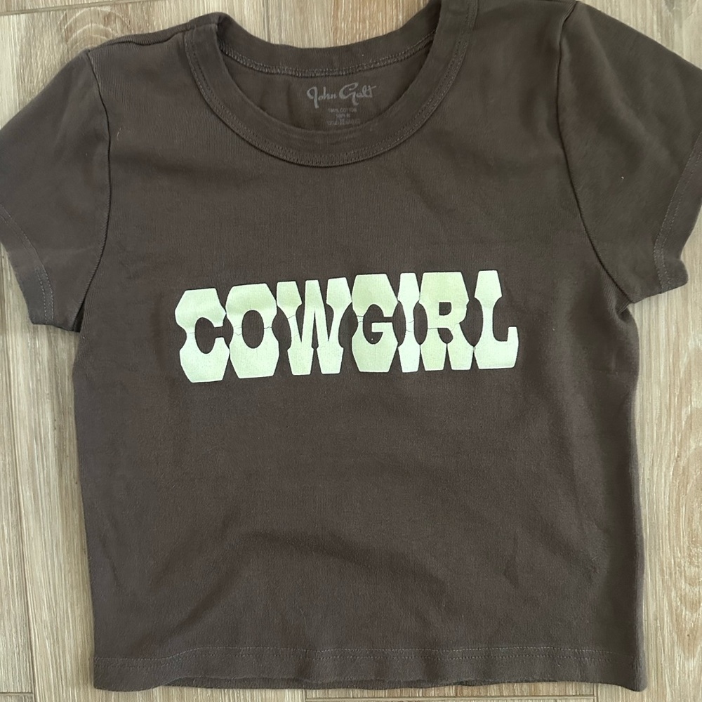Brandy Melville/John Galt “Cowgirl” Baby Tee S - Picture 2 of 5